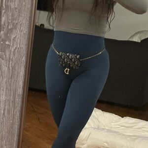 Dior belt chain wallet